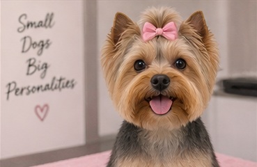 Freshly groomed dog